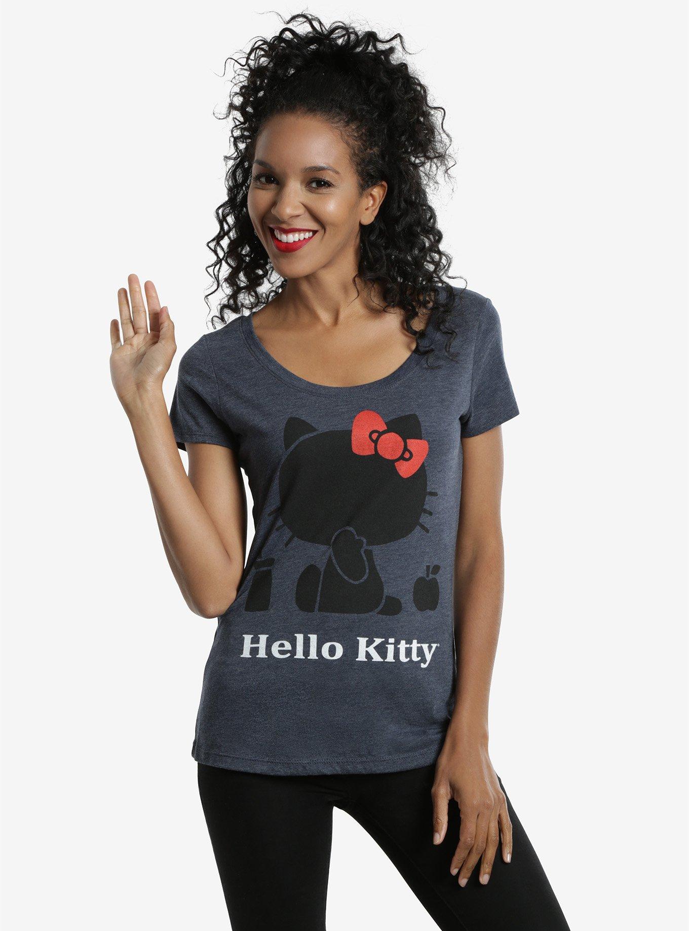 Sanrio Hello Kitty Silhouette Womens Tee, , alternate