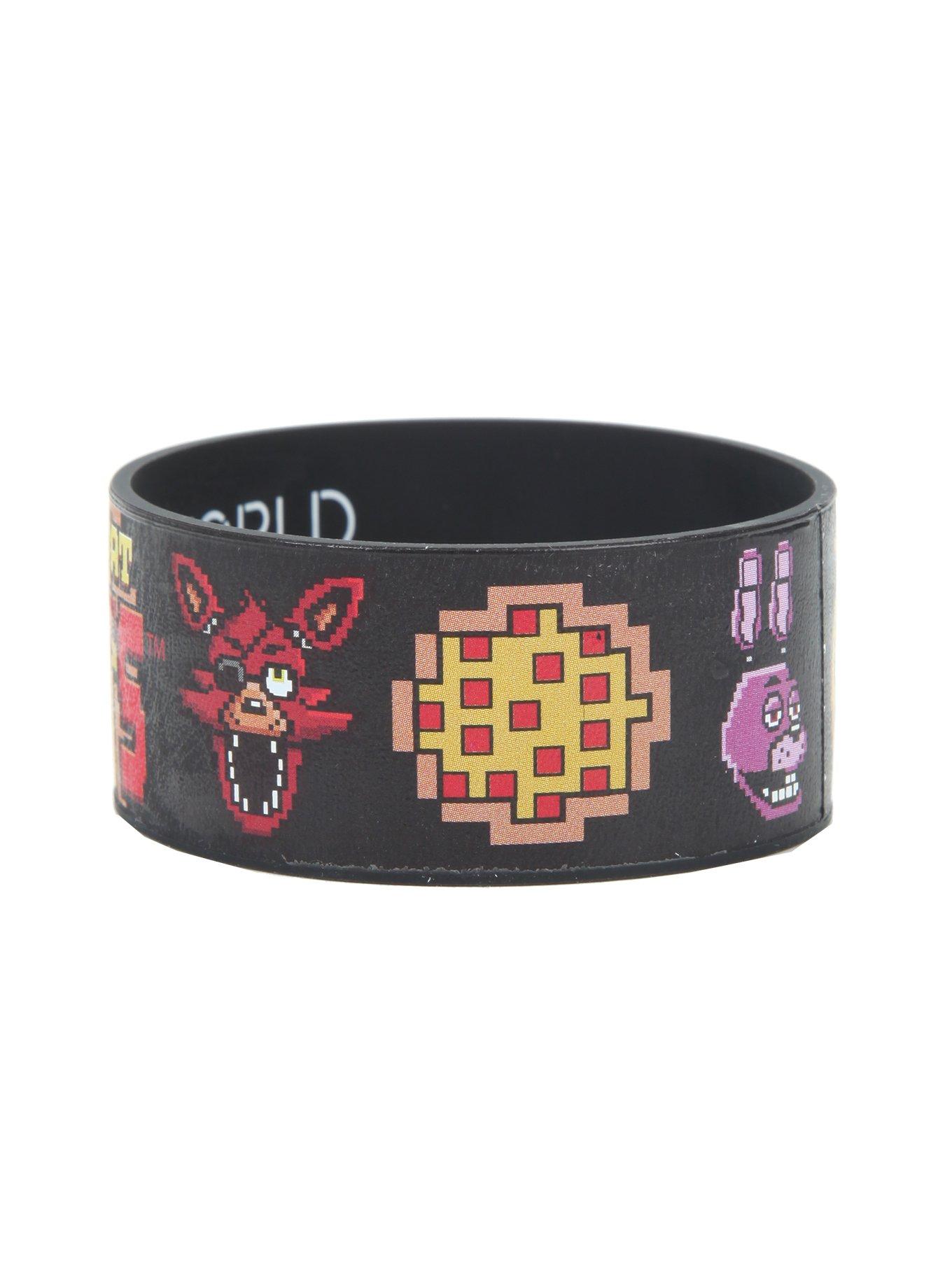 Five Nights At Freddy's 8-Bit Rubber Bracelet, , alternate