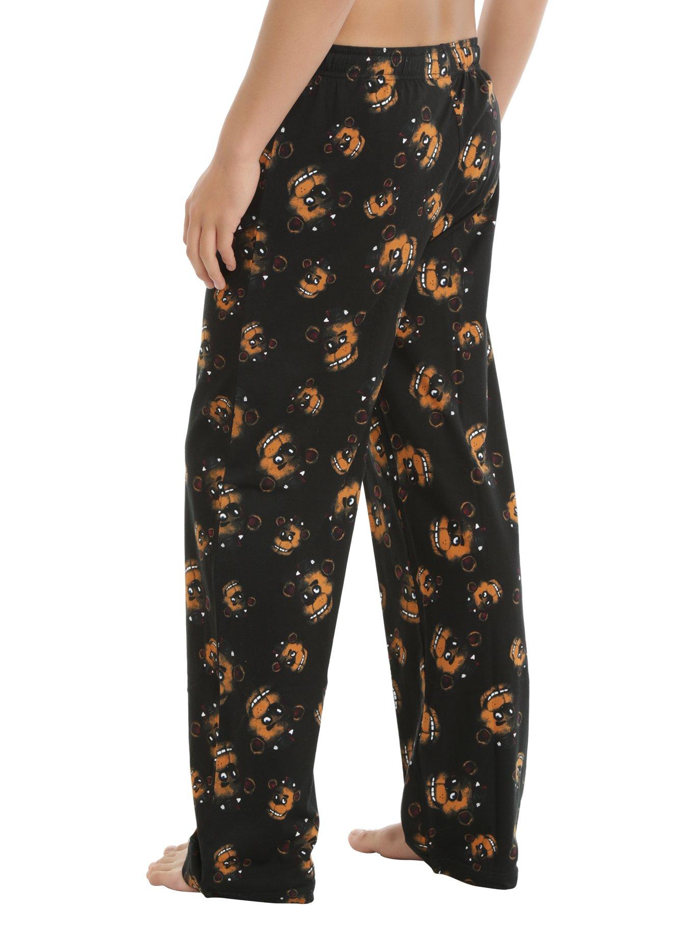 Five Nights At Freddy's Freddy Heads Print Guys Pajama Pants, , alternate