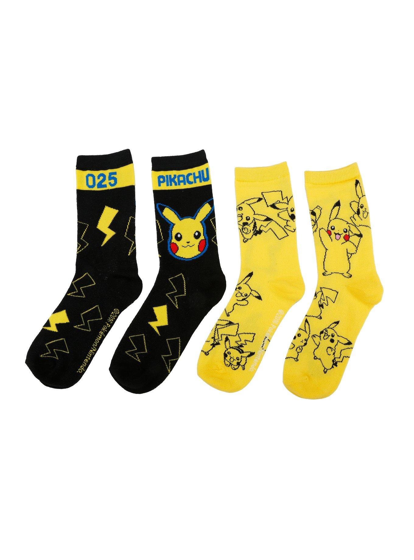 Pokemon Pikachu Crew Socks 2 Pair, , alternate