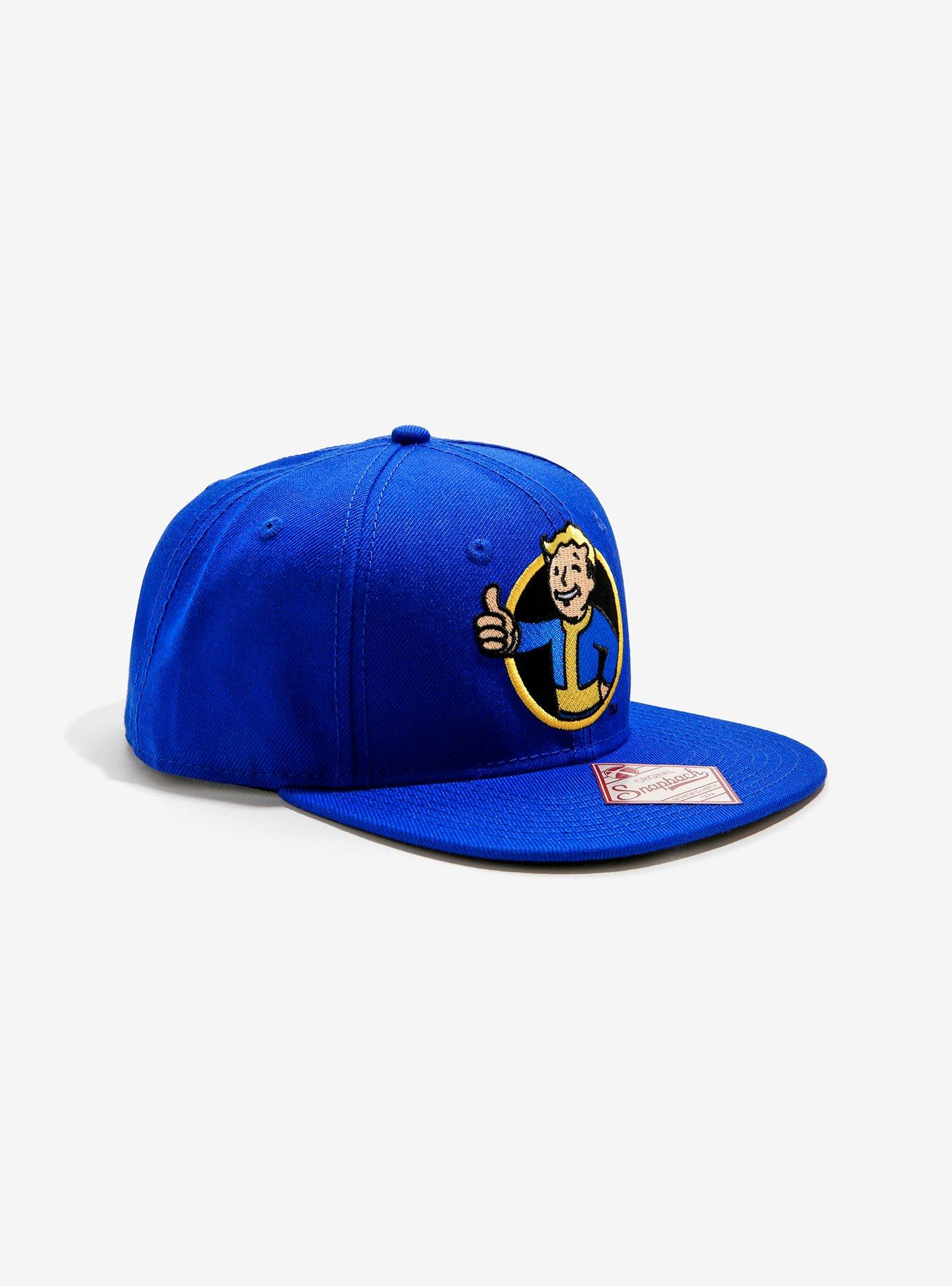 Fallout 4 Vault Boy Blue Snapback Hat, , alternate