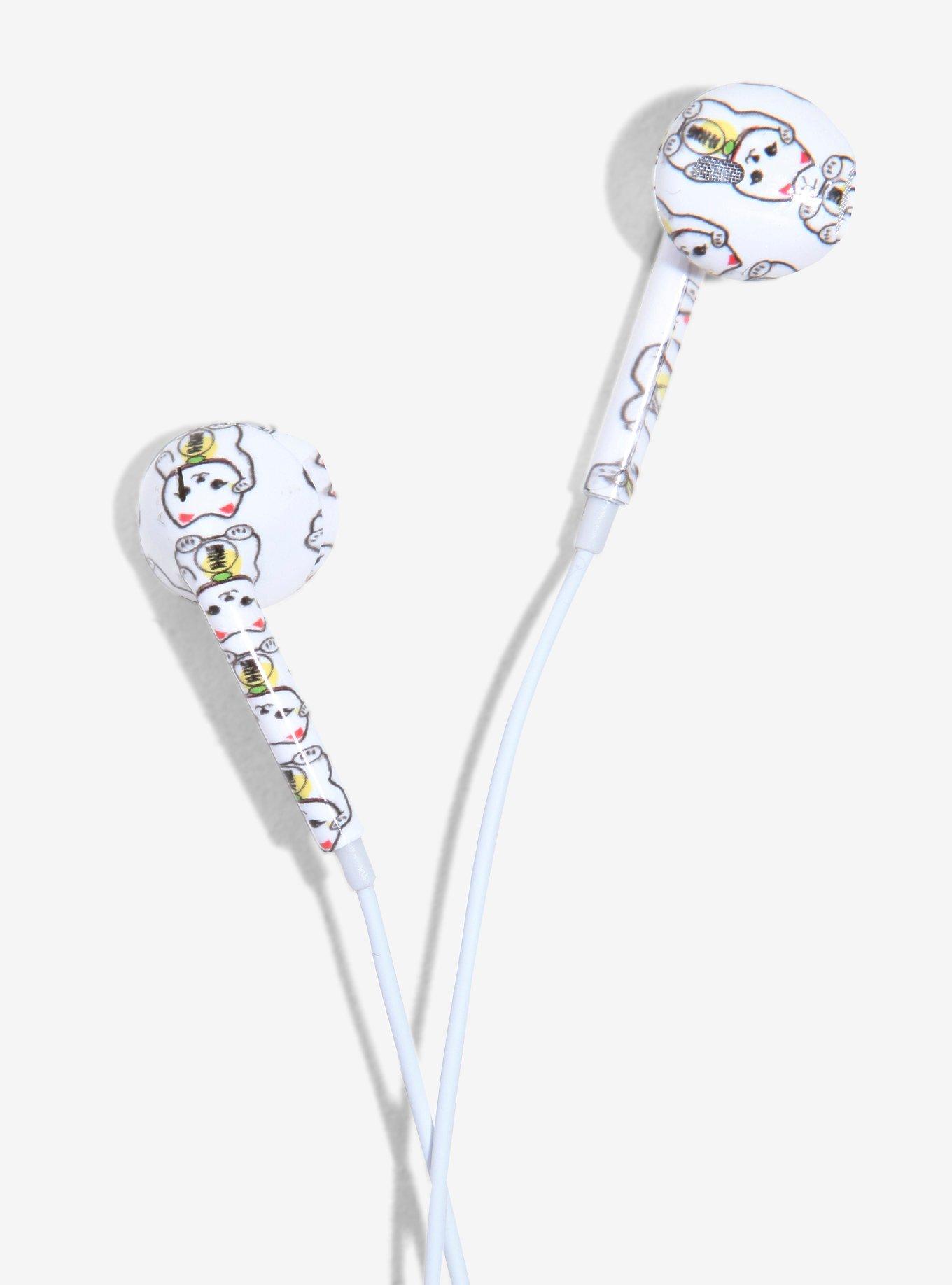 Maneki Neko Earbuds With Microphone, , alternate