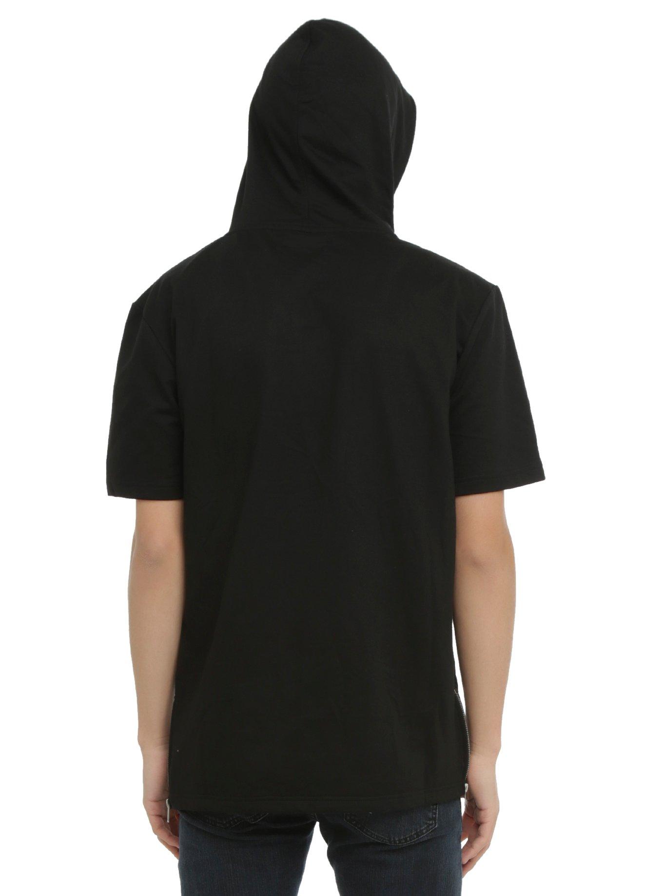 KDNK Black Side Zipper Hoodie, , alternate