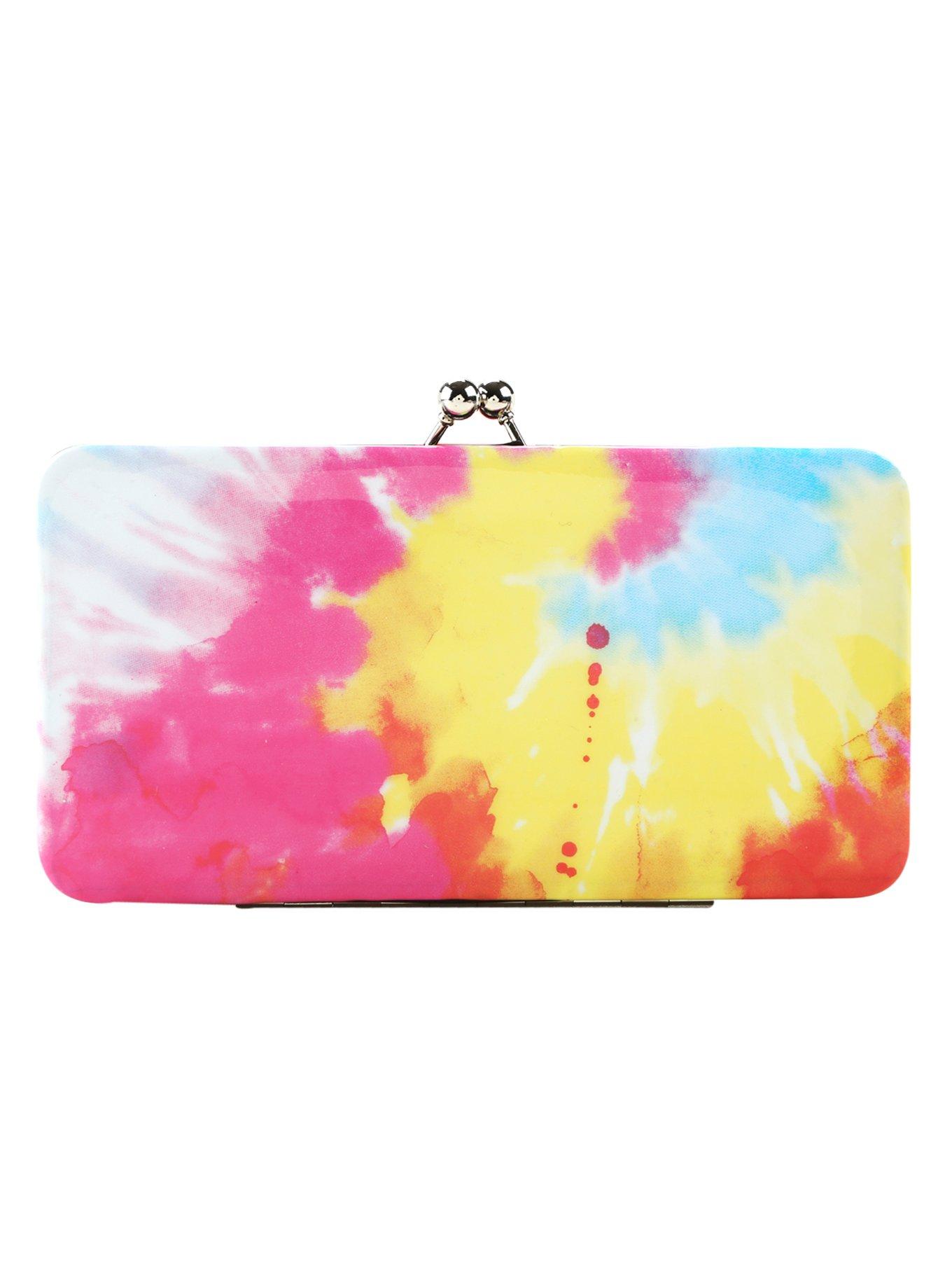 Loungefly Disney The Little Mermaid Ariel Tie Dye Kisslock Hinge Wallet, , alternate