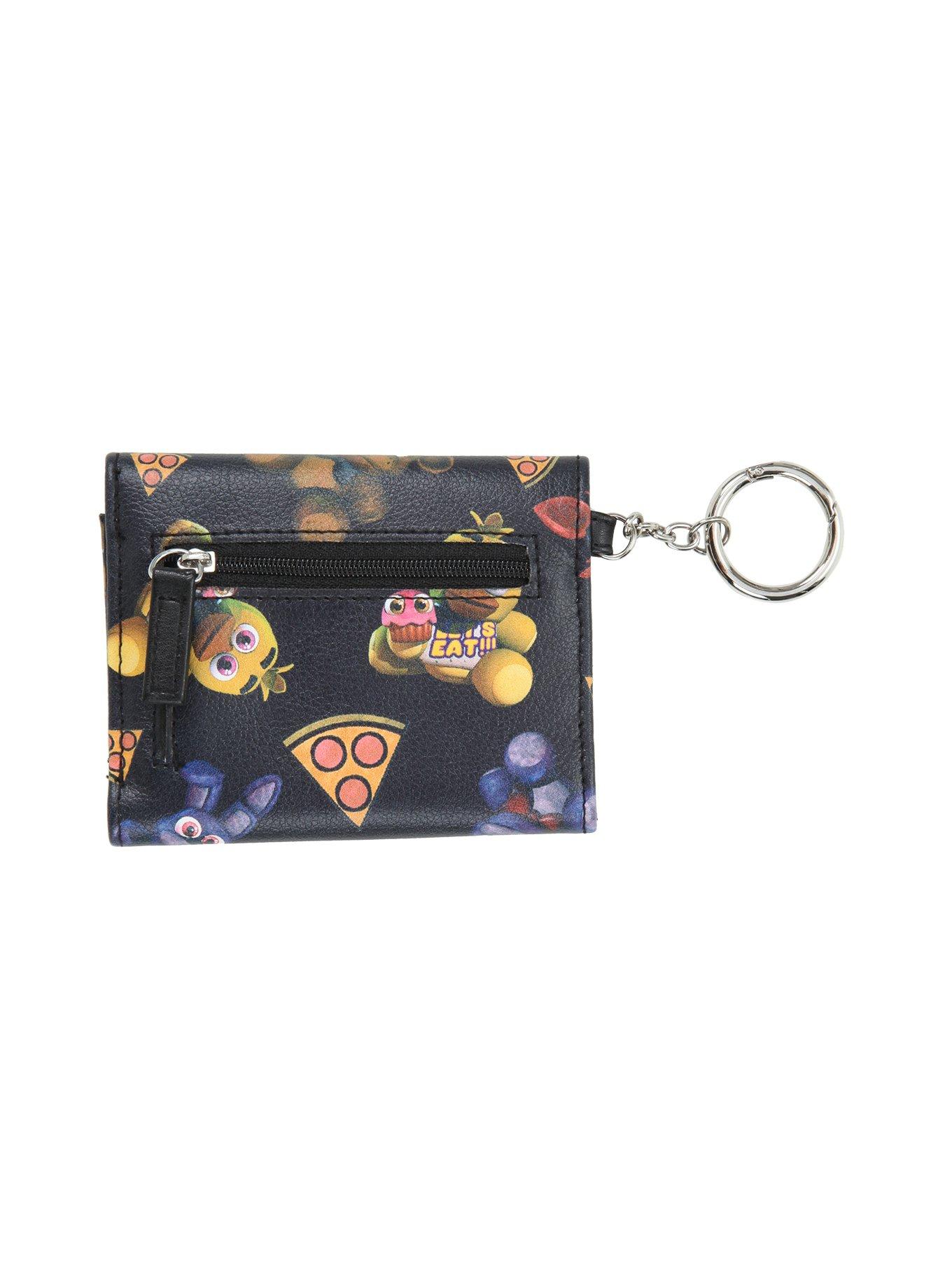 Five Nights At Freddy's Tossed Character Tri-Fold Wallet & Key Chain, , alternate
