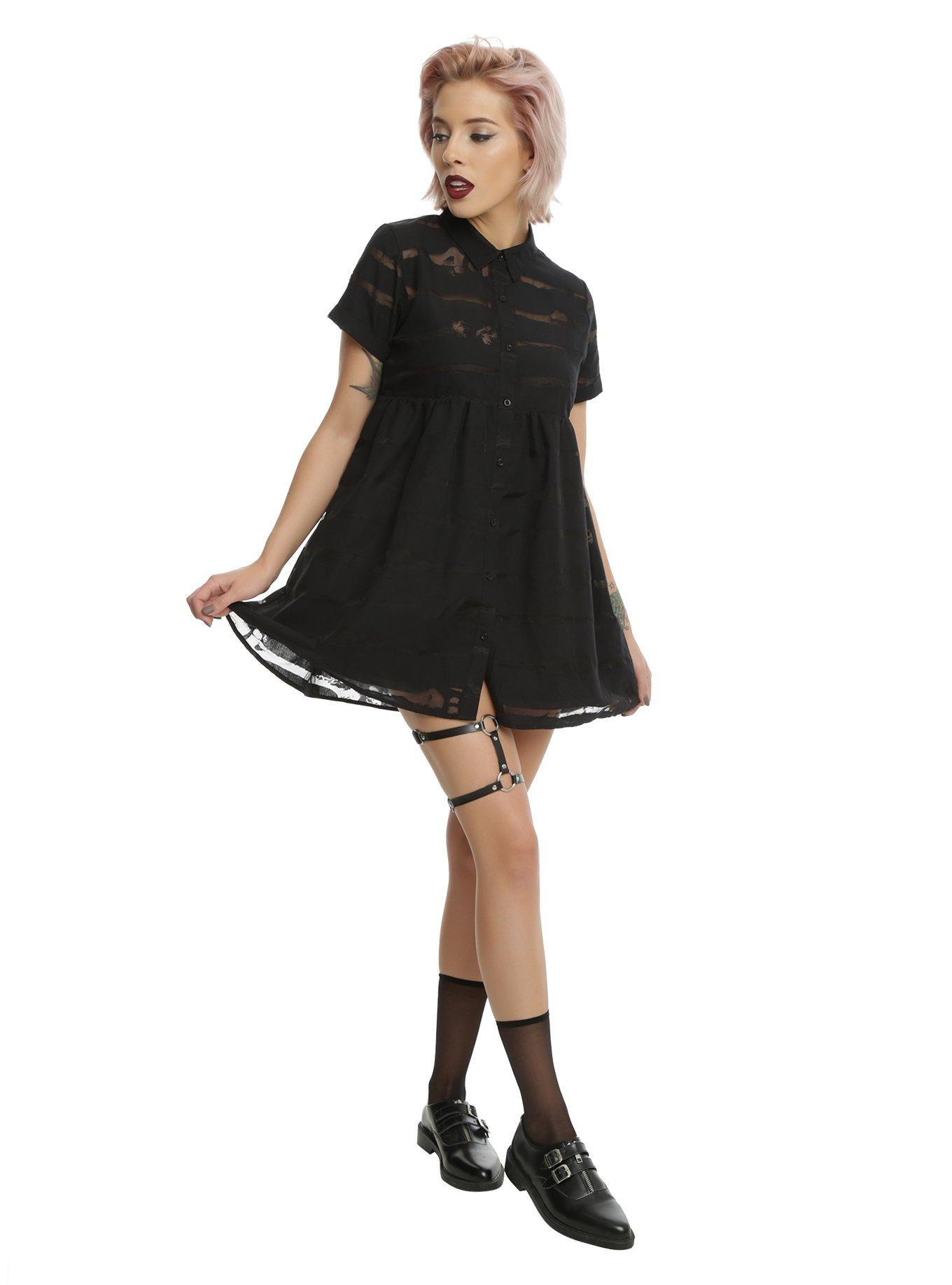 Iron Fist Bone Me Baby Doll Dress, , alternate