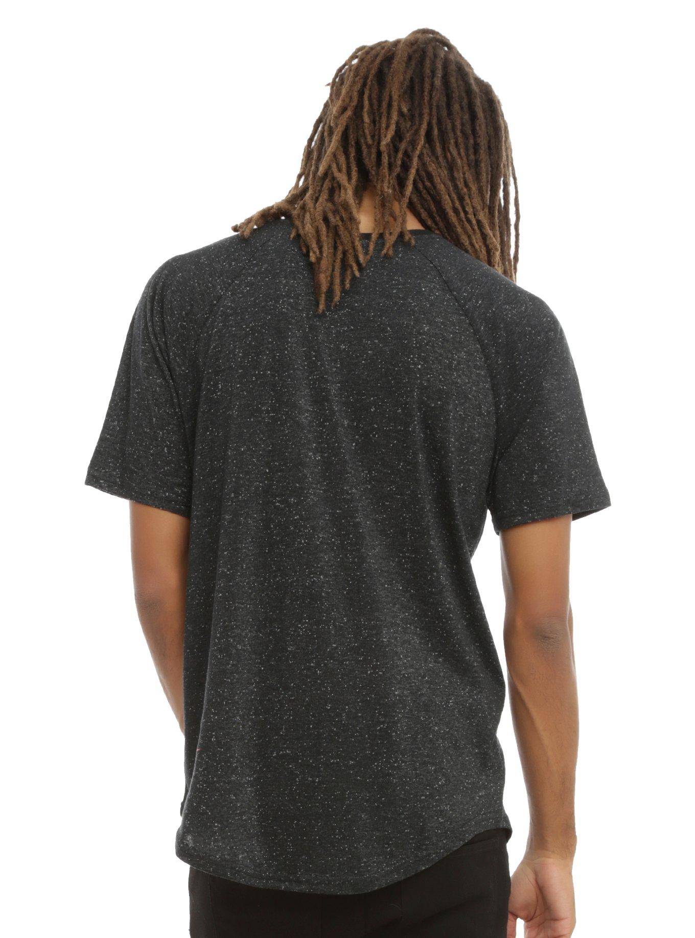 Brooklyn Cloth Streaky Slub Curved Hem T-Shirt, , alternate