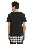 KDNK Black & White Fade Curve Long T-Shirt, , alternate