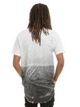 Kayden K Black And White Splatter Long Hem T-Shirt, , alternate