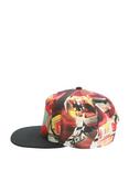 Mighty Morphin Power Rangers Allover Sublimation Snapback Hat, , alternate