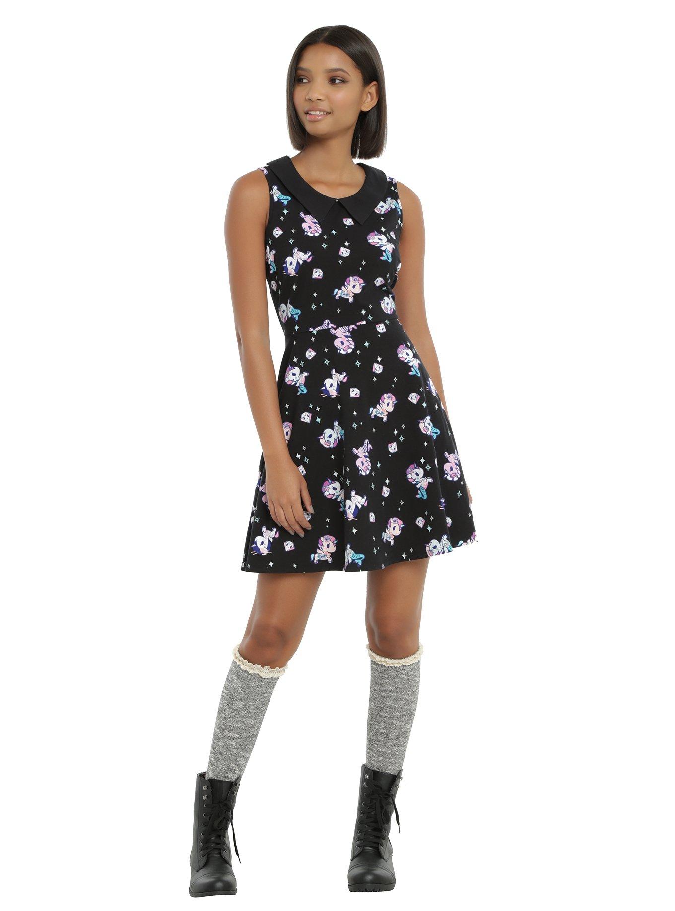 Toki Doki Mermicorno & Unicorno Skater Dress, , alternate