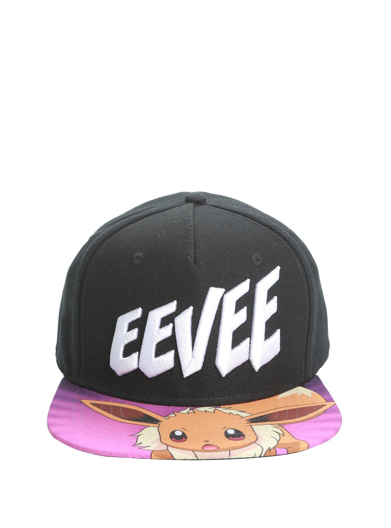 Pokemon Eevee Sublimation Bill Snapback Hat, , alternate