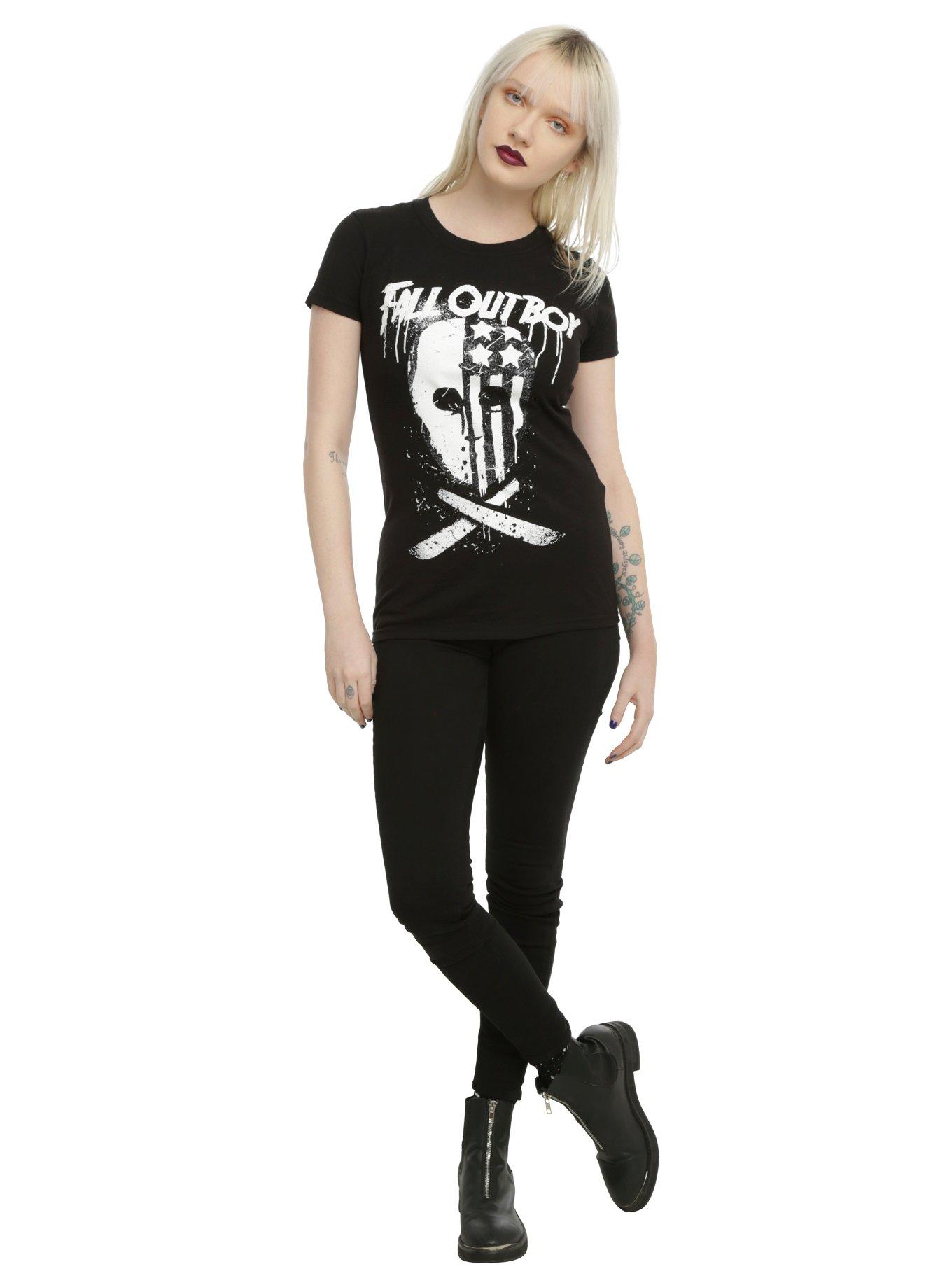 Fall Out Boy Hockey Mask Girls T-Shirt, , alternate