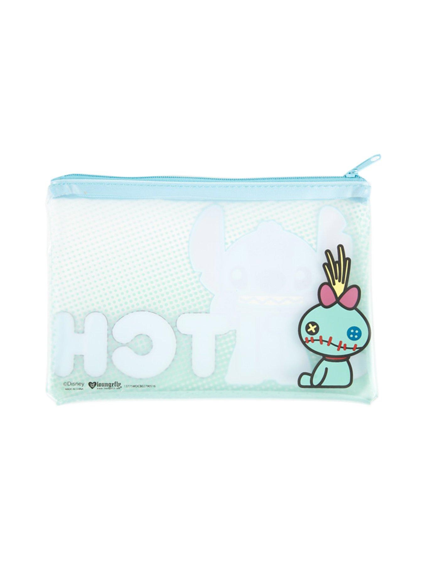 Disney Lilo & Stitch Clear Frosted Pencil Case, , alternate