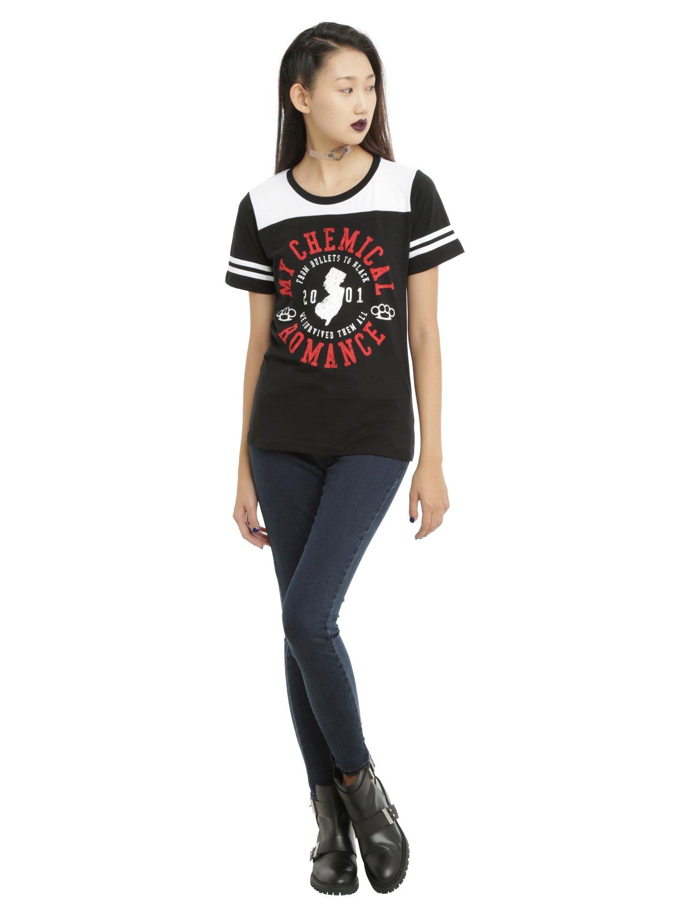 My Chemical Romance Girls Football T-Shirt, , alternate