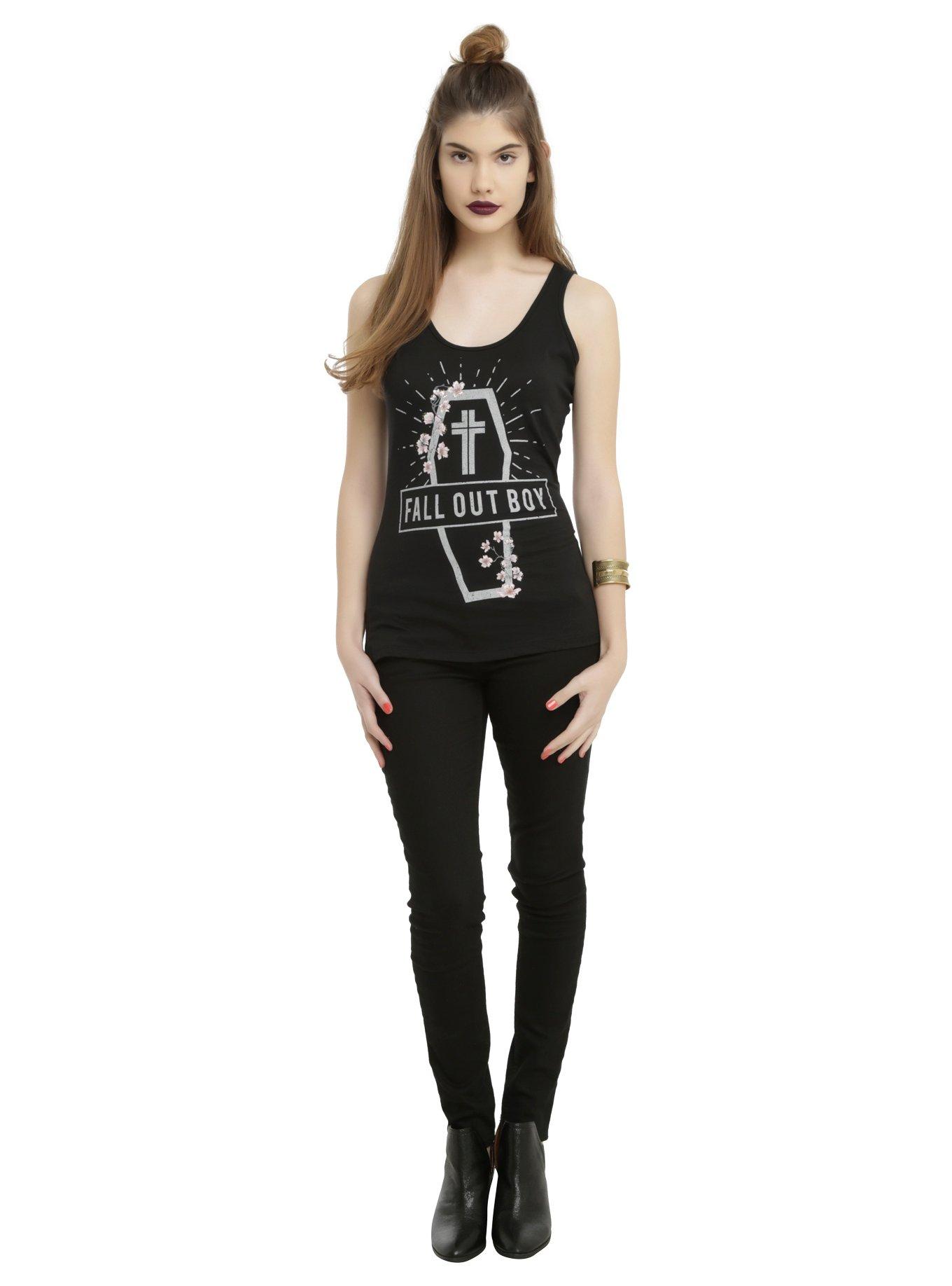 Fall Out Boy Coffin Strap Girls Tank Top, , alternate