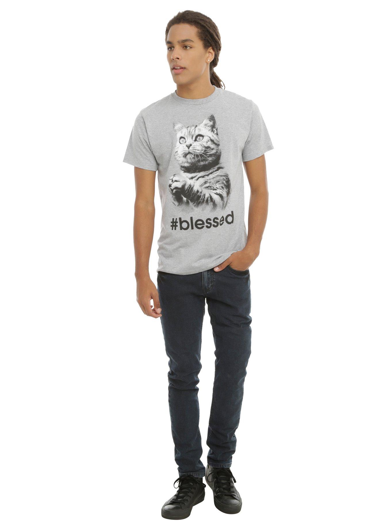 #Blessed Cat T-Shirt, , alternate