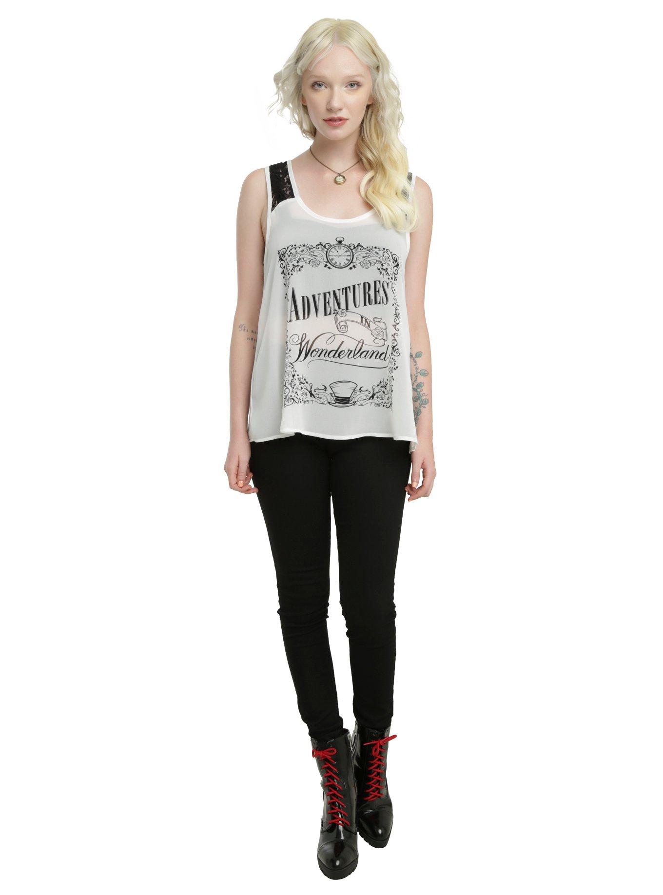 Disney Alice Through The Looking Glass Split Back Girls Tank Top, , alternate