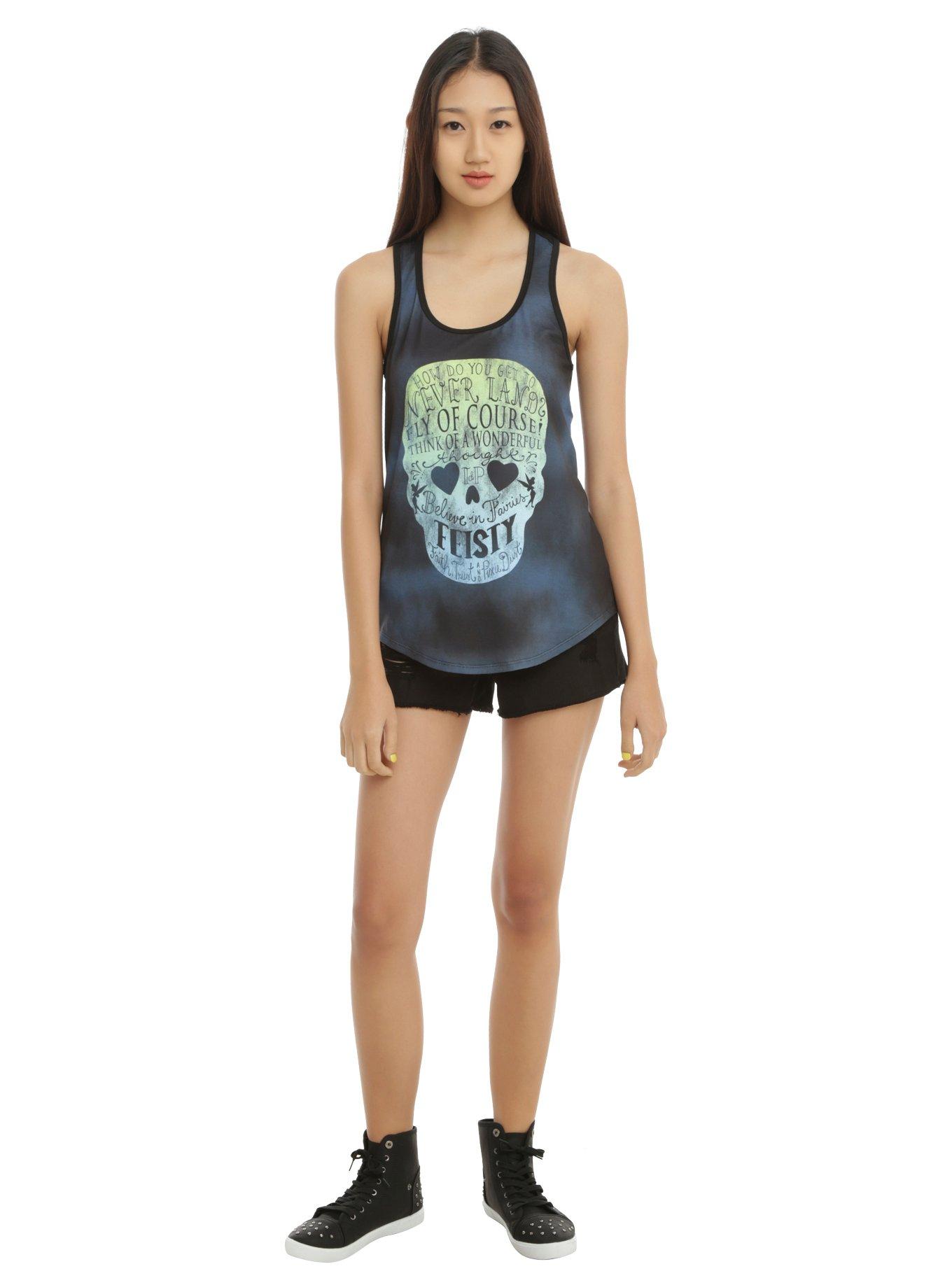 Disney Peter Pan Neverland Skull Girls Tank Top, , alternate