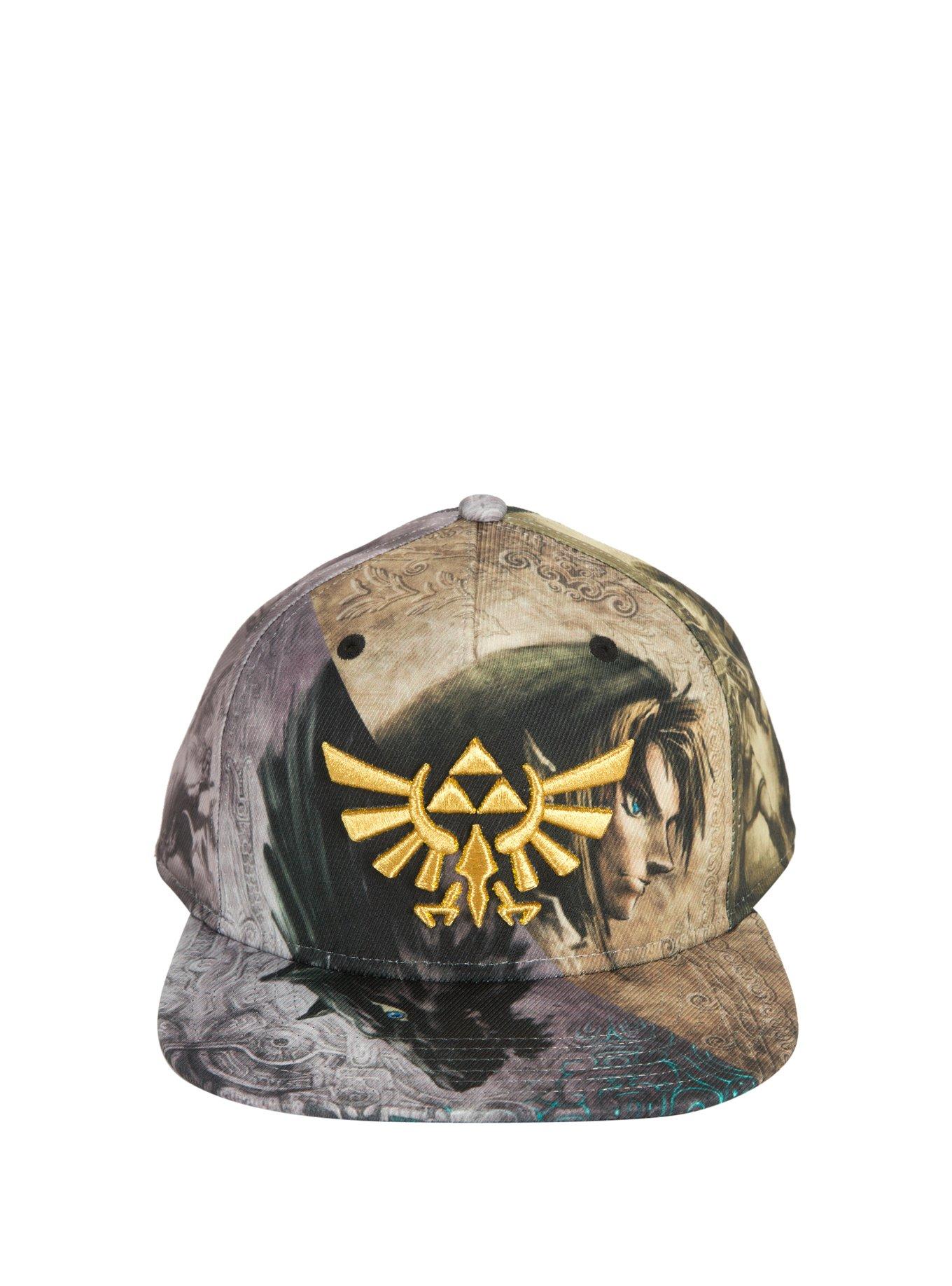 The Legend Of Zelda Twilight Princess Split Crown Snapback Hat, , alternate