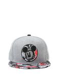 Disney Mickey Mouse Floral Snapback Hat, , alternate