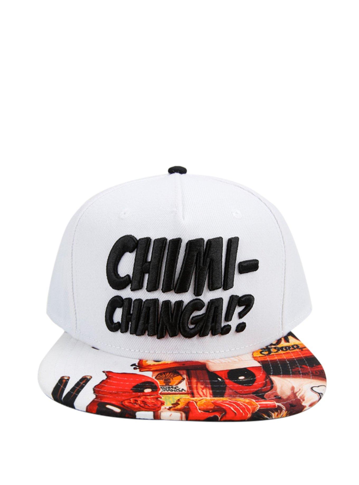 Marvel Deadpool Chimichanga Sublimated Bill Snapback Hat, , alternate