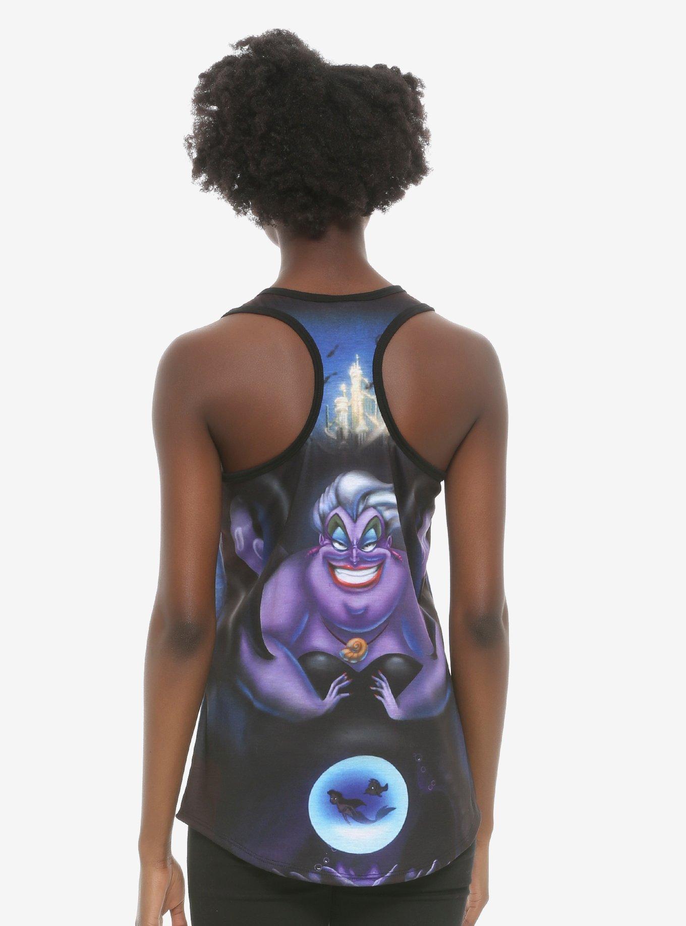 Disney The Little Mermaid Ariel & Ursula Sublimation Girls Tank Top, BLACK, alternate