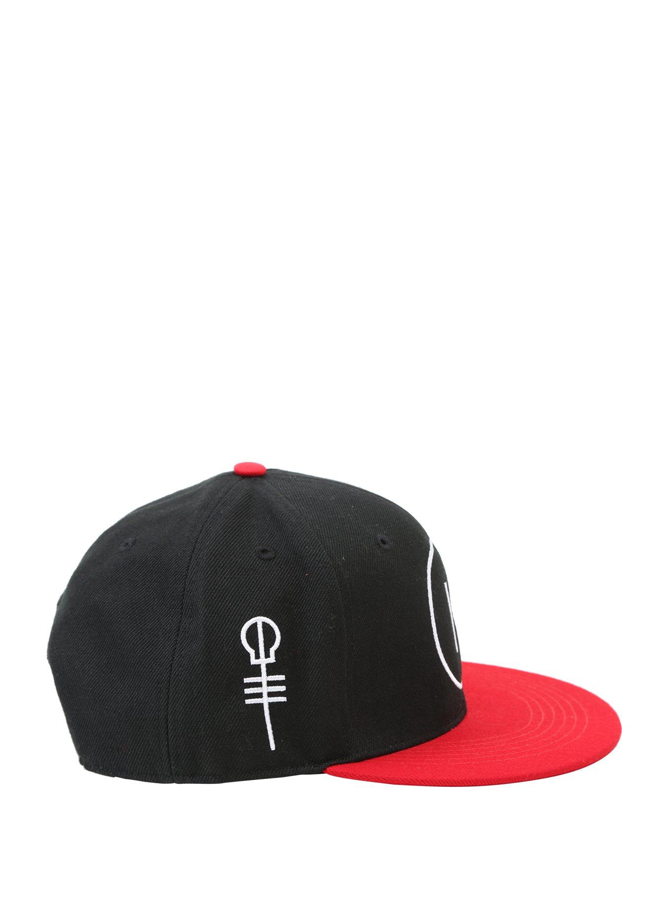 Twenty One Pilots Logo & Skeleton Clique Key Snapback Hat, , alternate
