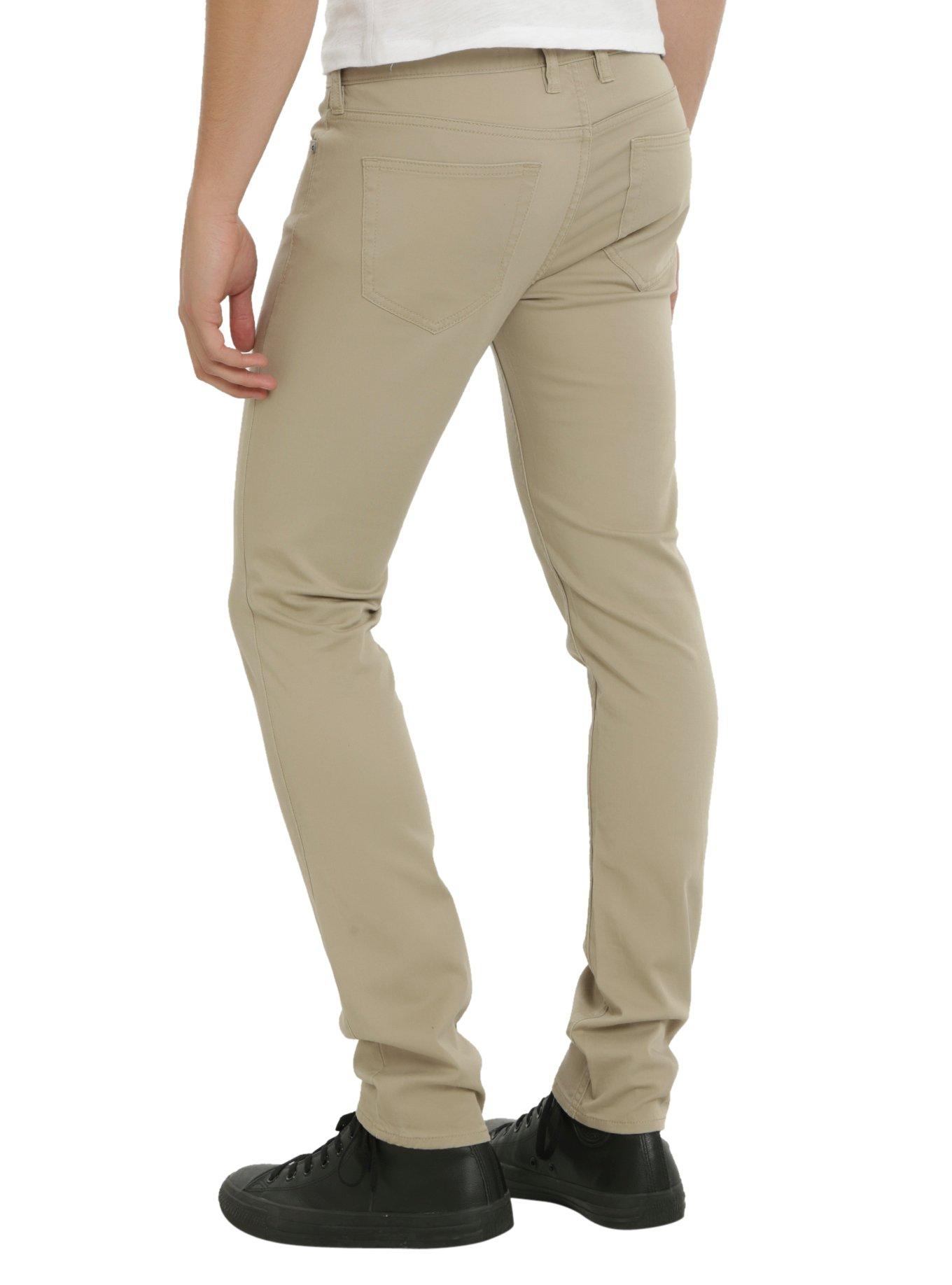 XXX RUDE 30 Inch Inseam Khaki Skinny Chinos, , alternate