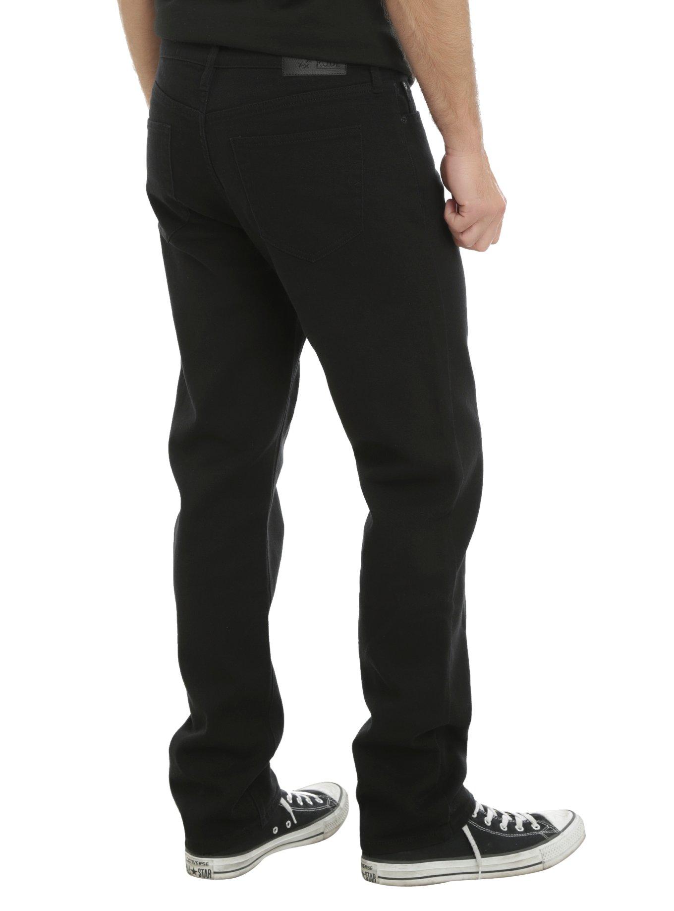 XXX RUDE 32 Inch Inseam Black Slim Straight Jeans, , alternate