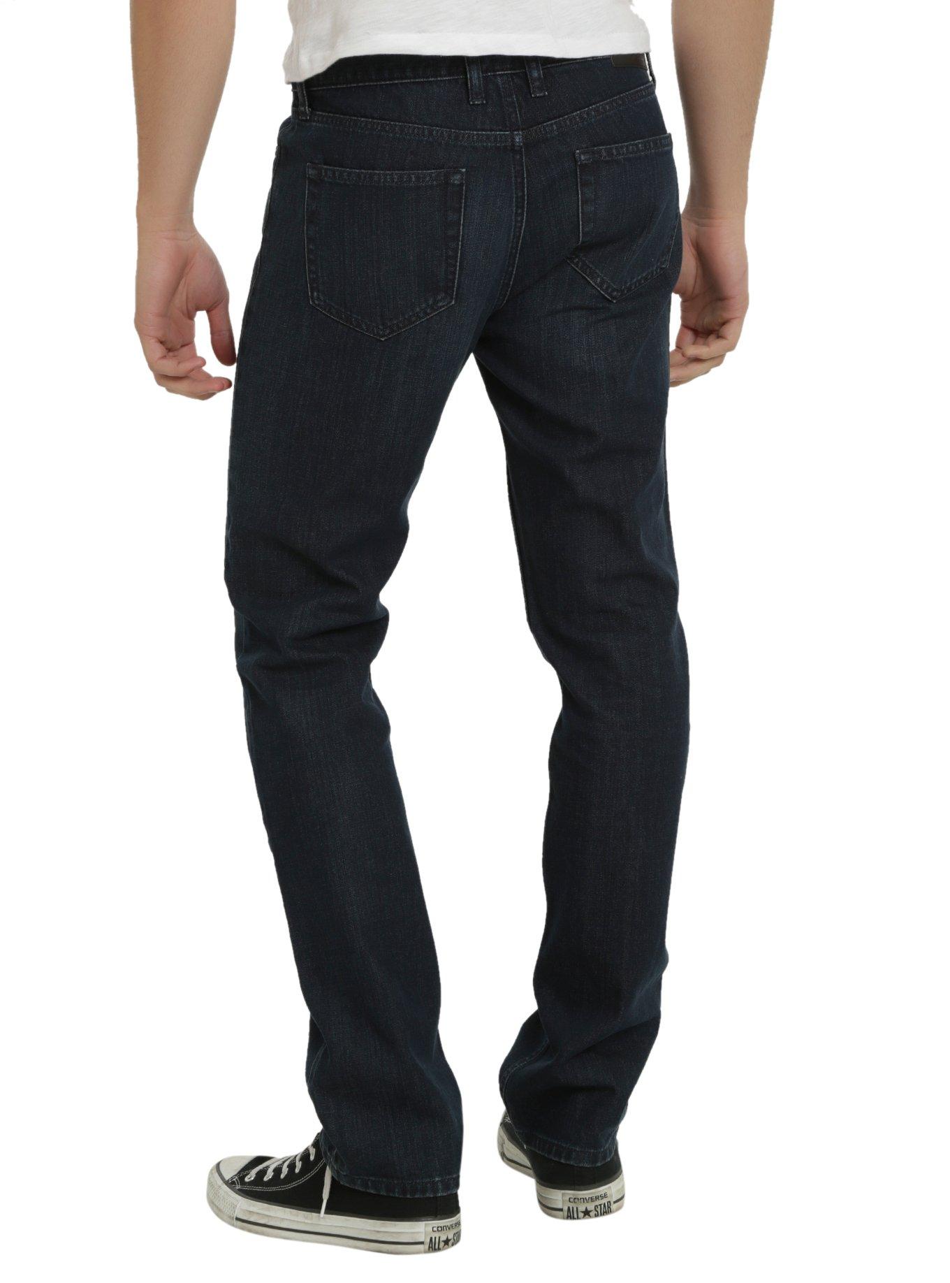 XXX RUDE Indigo Slim Straight Jeans, , alternate