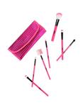 Pink Pyramid Stud Makeup Brush Set, , alternate