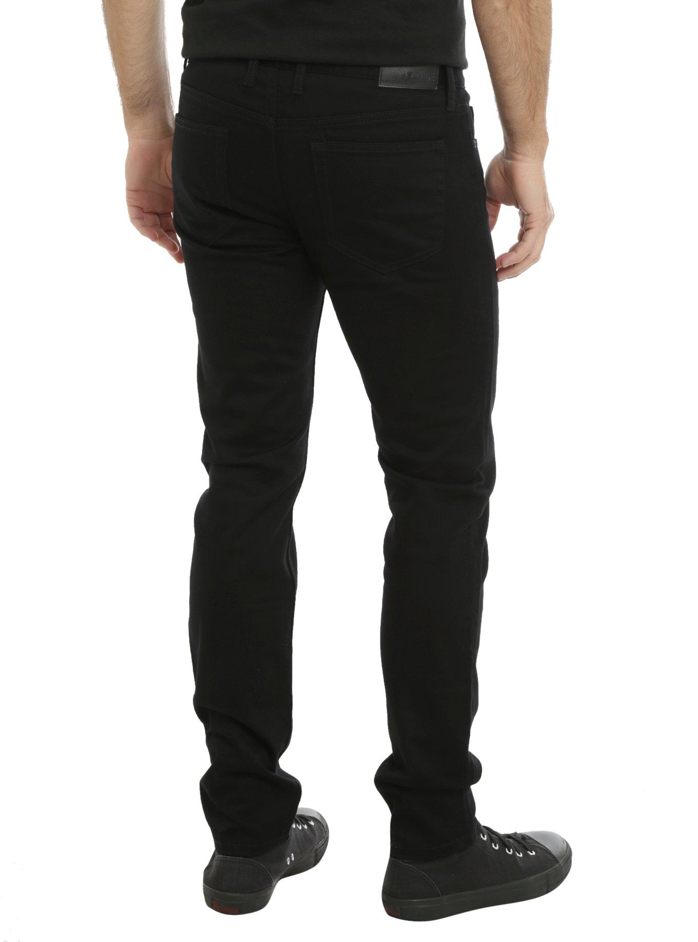 XXX RUDE 30 Inch Inseam Black Skinny Jeans, , alternate