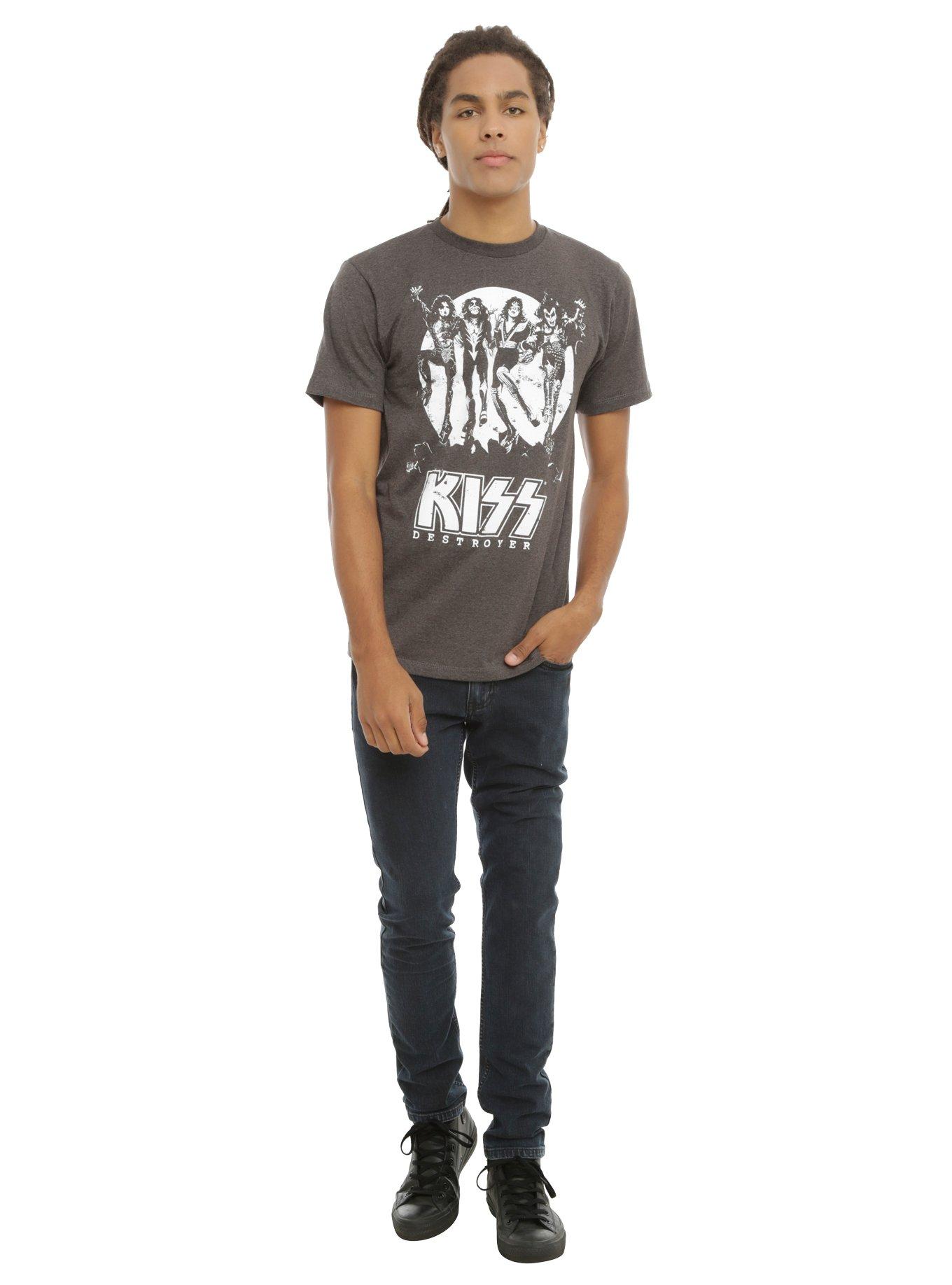 Kiss Destroyer Distressed T-Shirt, , alternate