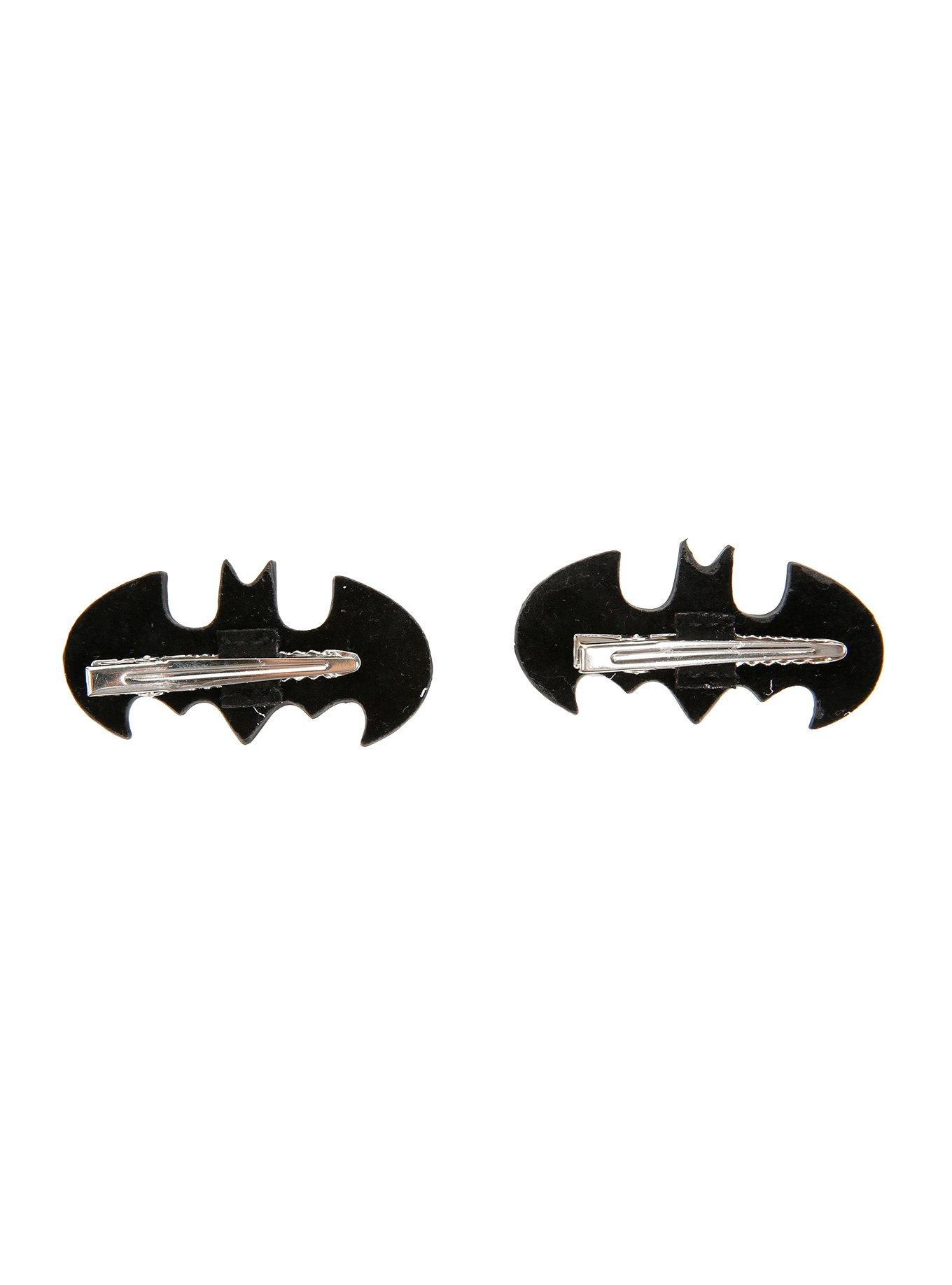 DC Comics Batman Glitter Hair Clip Set, , alternate