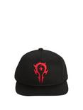World Of Warcraft Horde Embroidered Snapback Hat, , alternate