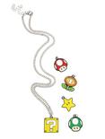 Super Mario Multi Charm Necklace, , alternate