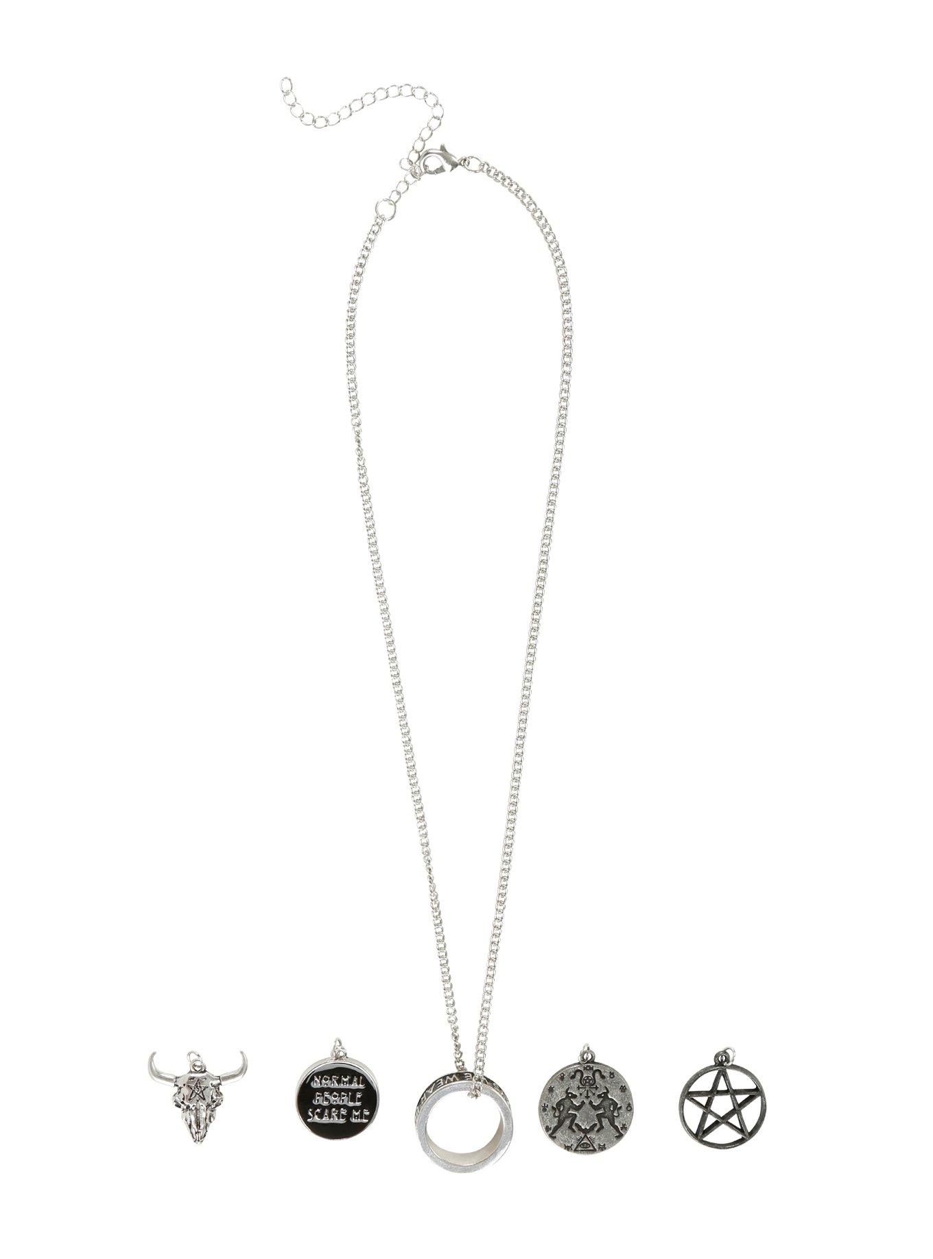 American Horror Story Coven Multi Charm Necklace, , alternate