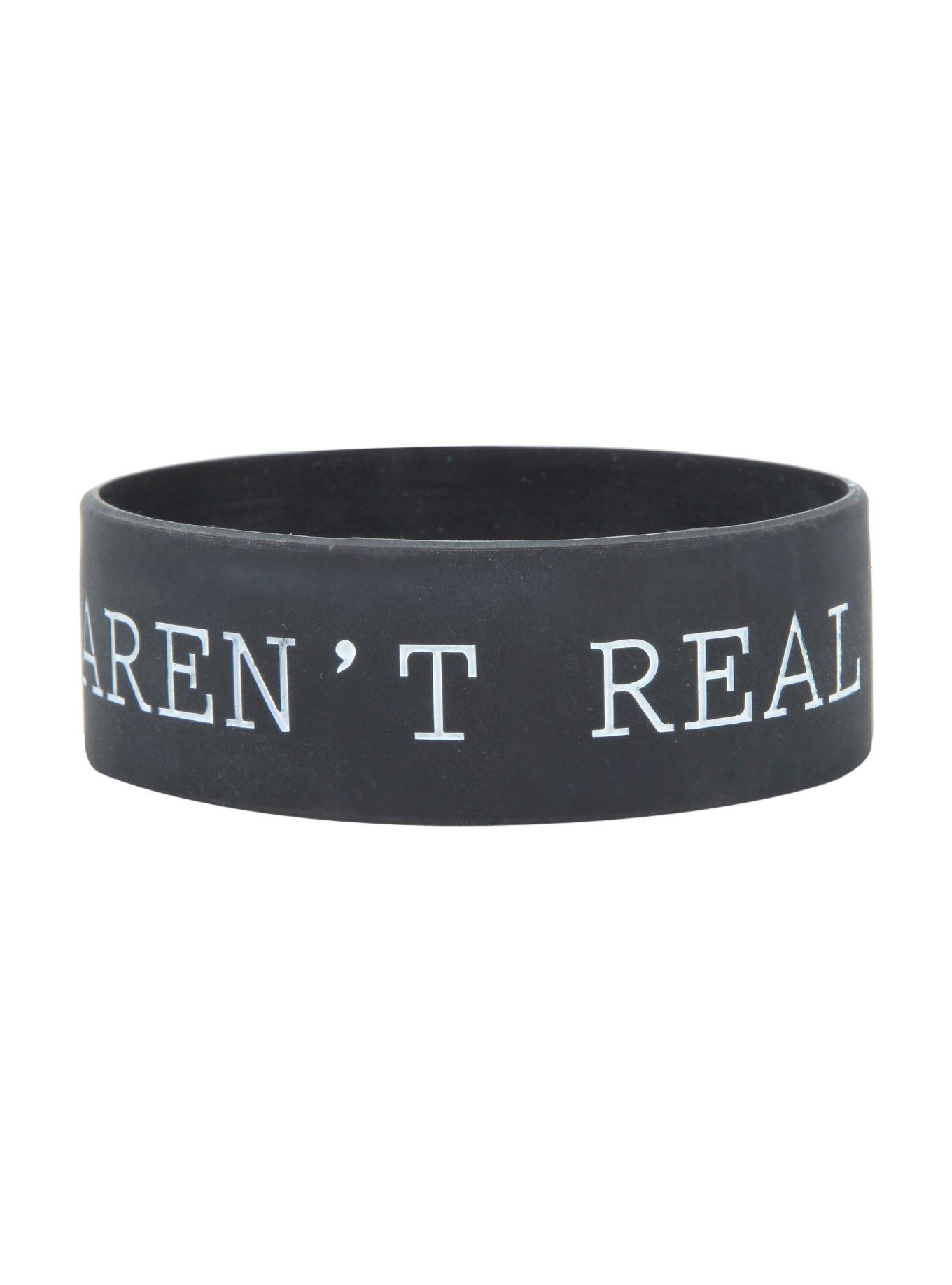 Humans Aren't Real Rubber Bracelet, , alternate