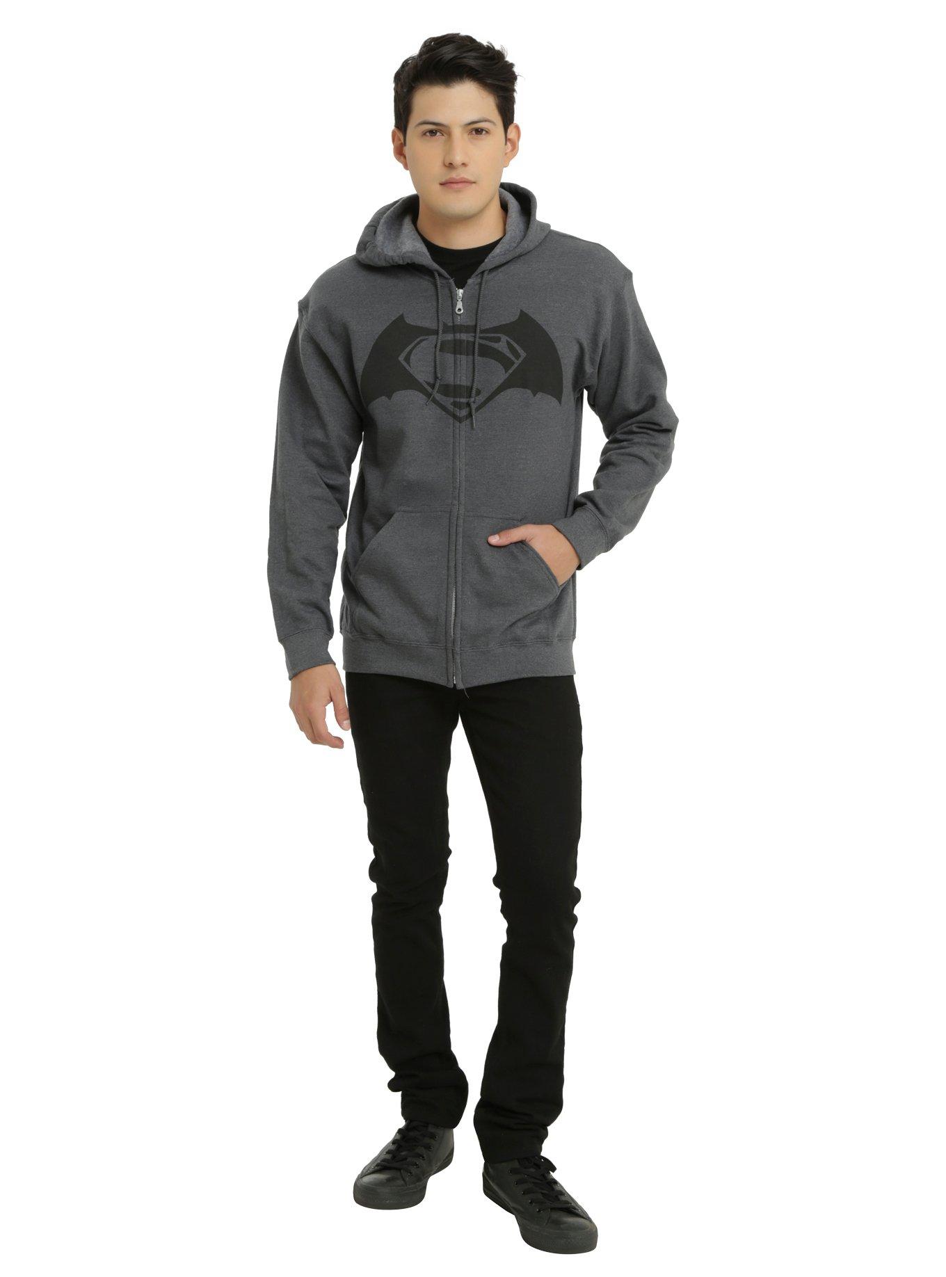 DC Comics Batman V Superman: Dawn Of Justice Superman Logo Hoodie, , alternate