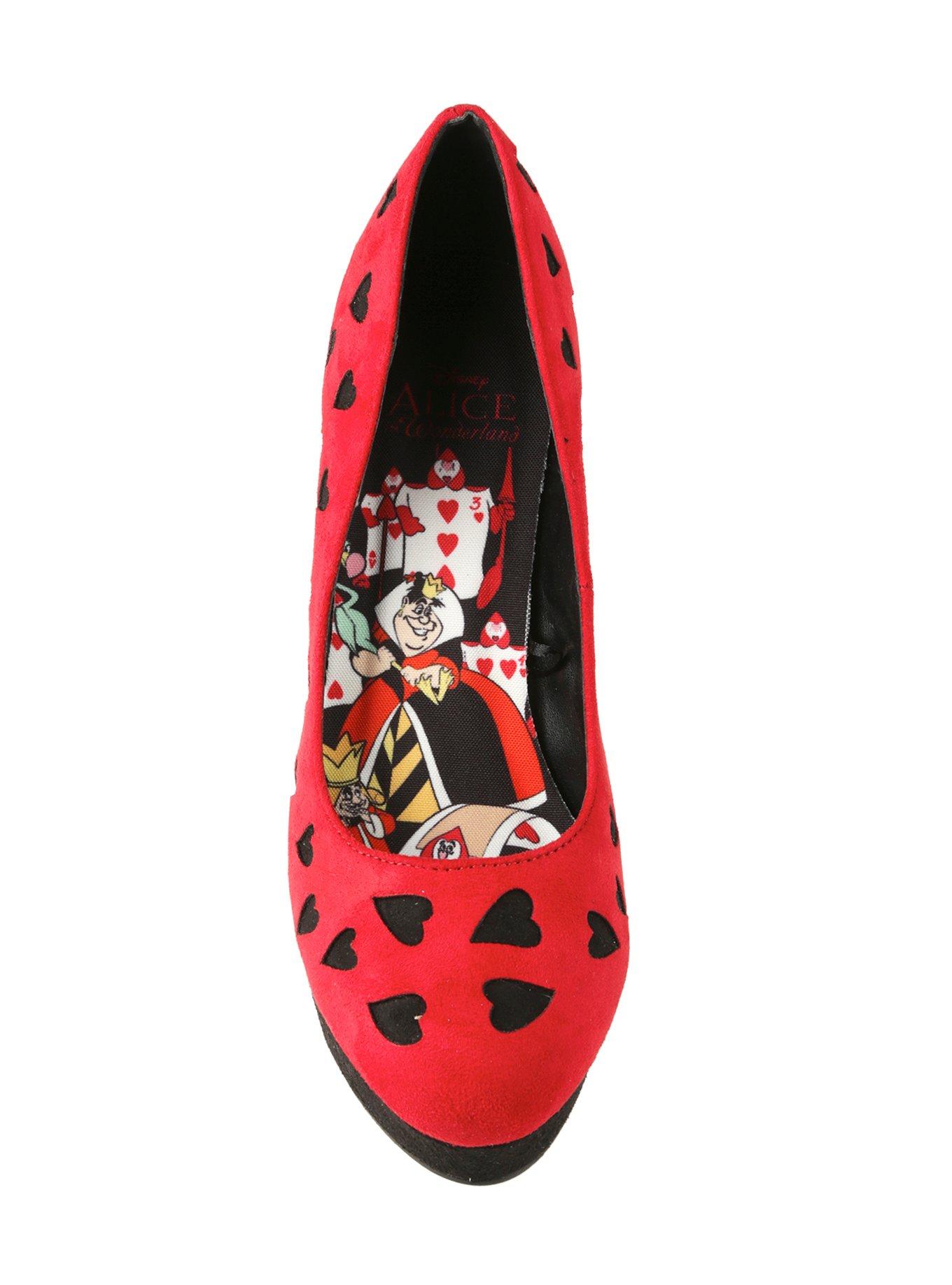 Disney Alice In Wonderland Queen Of Hearts Red Heels, , alternate