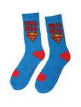 DC Comics Superman Real Deal Crew Socks, , alternate