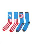 Marvel Captain America Crew Socks 2 Pair, , alternate