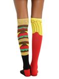 Loungefly Cheeseburger & Fries Knee-High Socks, , alternate