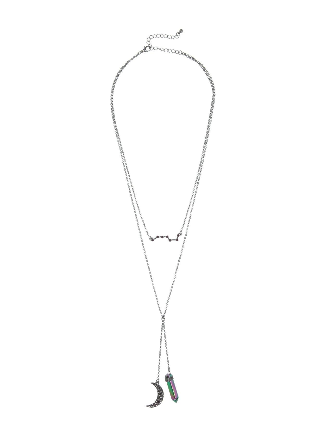 Moon Crystal & Big Dipper Layered Necklace, , alternate