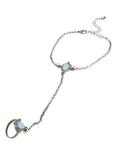 Blackheart Blue Opal Hand Harness Chain, , alternate
