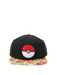 Pokemon Starters Sublimation Bill Snapback Hat, , alternate