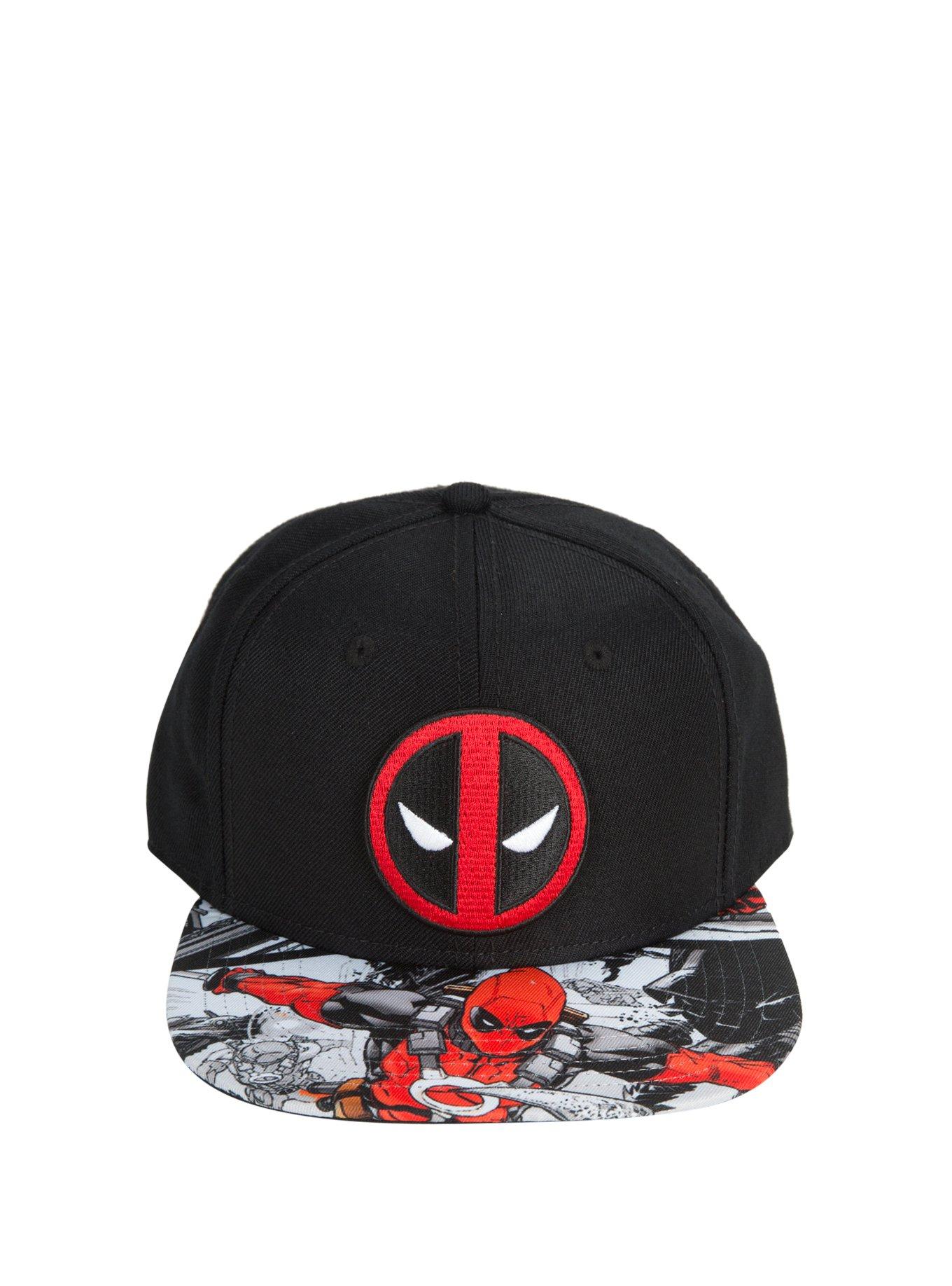 Marvel Deadpool Sublimation Bill Snapback Hat, , alternate