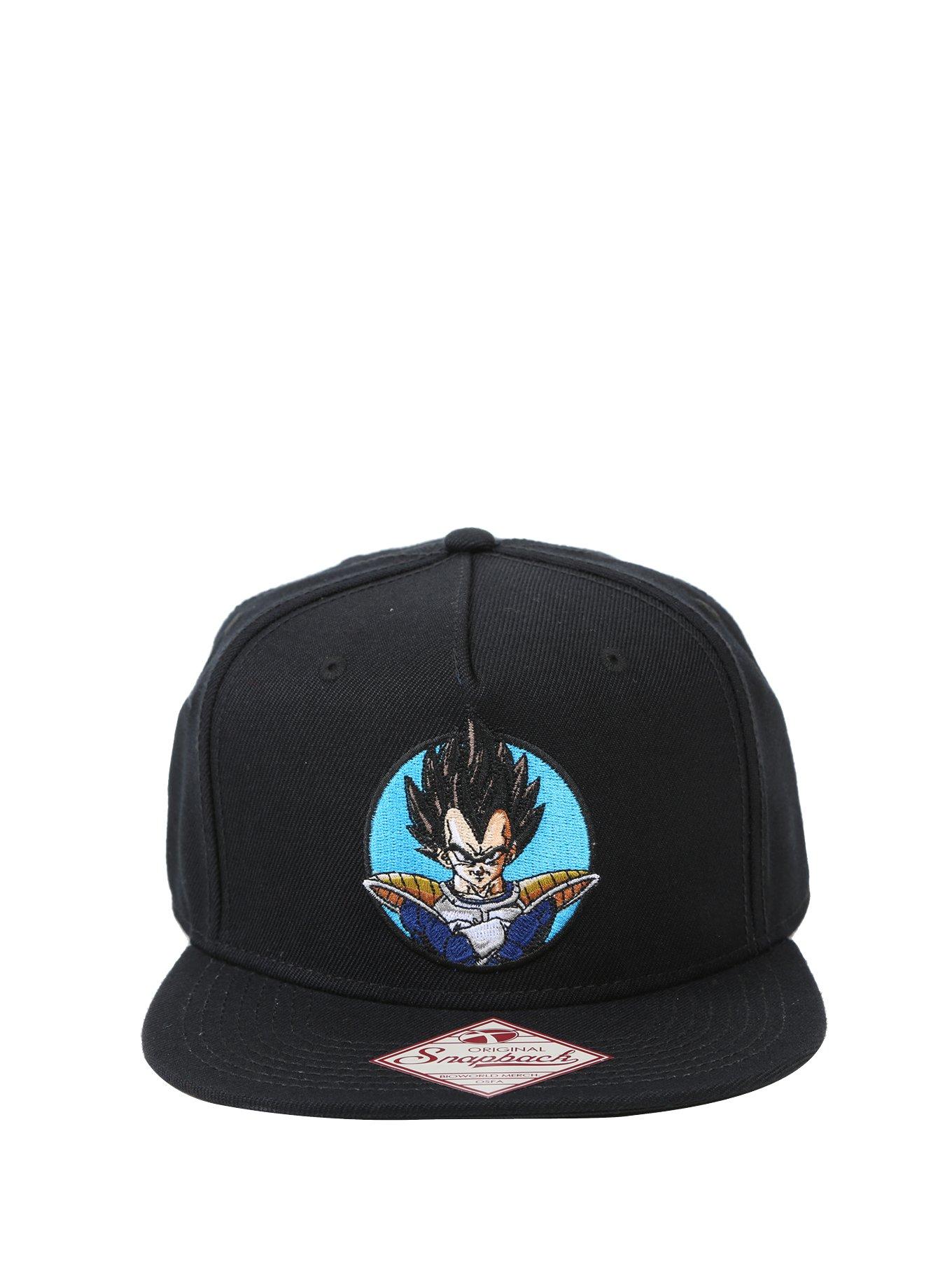 Dragon Ball Z Anime Hat Vegeta Saga Character Panel Flatbill Snapback Cap