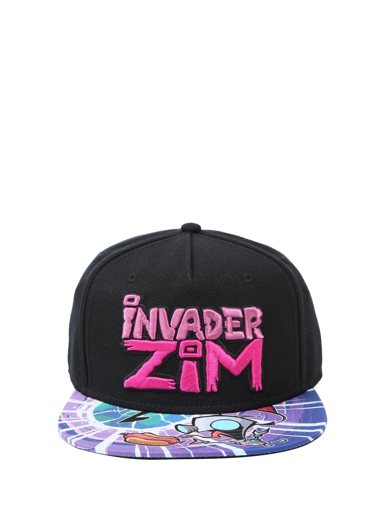 Invader Zim Sublimation Bill Snapback Hat, , alternate